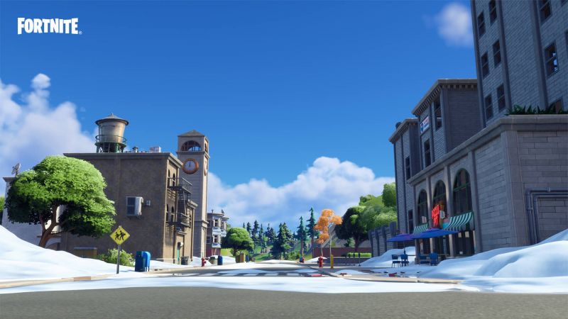 As Torres Tortas ficam bem no centro do mapa (Foto: Reprodução/ Epic Games)